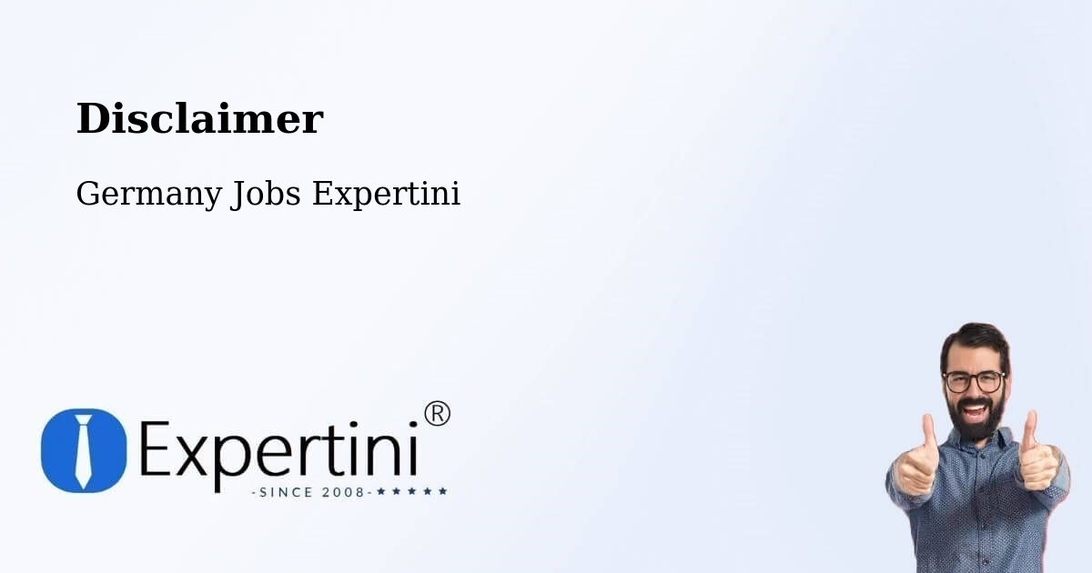 Disclaimer – Zerbst - Germany Jobs Expertini